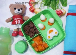 tampilan menu sebagai pengganti jajanan anak