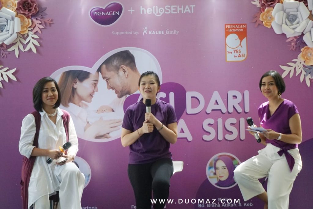 Paparan dari Narasumber terkait pentingnya peran Ayah untuk menjaga asupan nutrisi bagi si Ibu